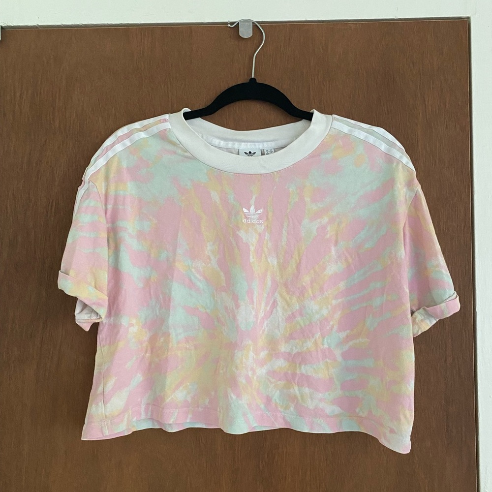 Adidas Pastel Tie-Dye Crop Top